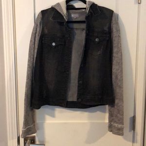 Sweatshirt jean jacket